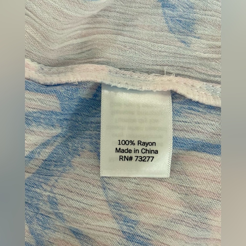 pajamas pjs Palm-Print Chemise nightgown Sleeveless size XL - Picture 13 of 16